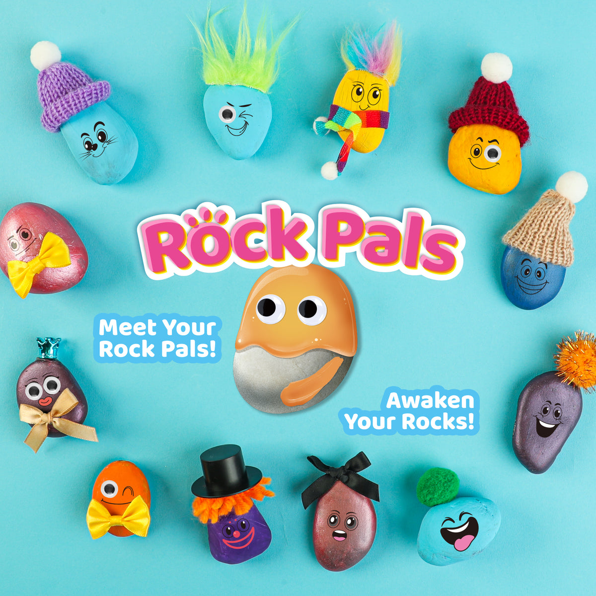 Rock Pals Paint & Decorate Rock Craft Kit