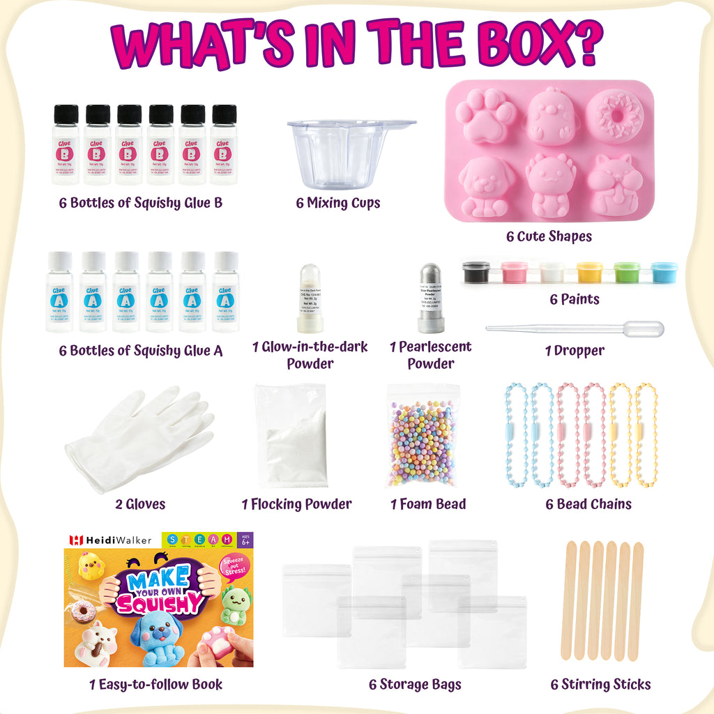 Taba Squishy Kit - DIY Squishy Making Kit, Kids Crafts, Ideal Gifts