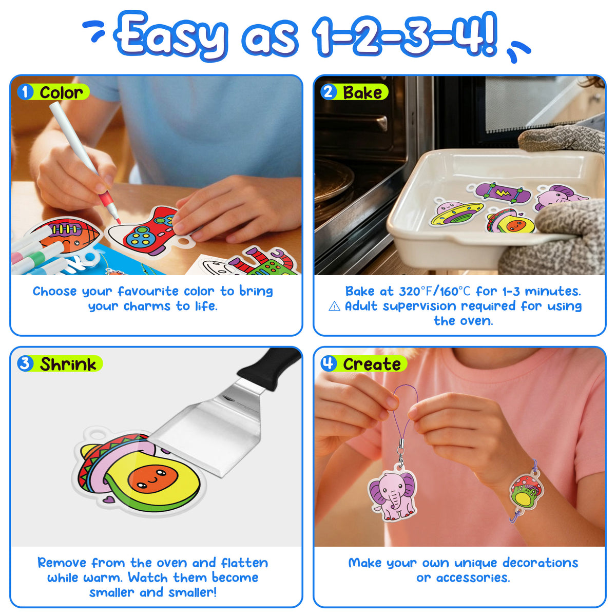Shrink Art Cool Crew Charm Making Kit
