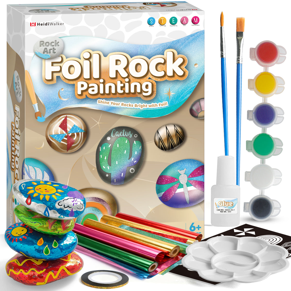 Foil Rock Painting Craft Kit