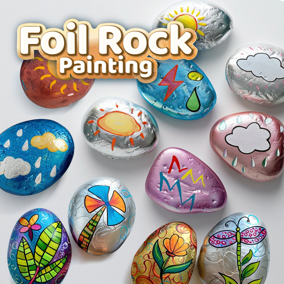 Foil Rock Painting Craft Kit