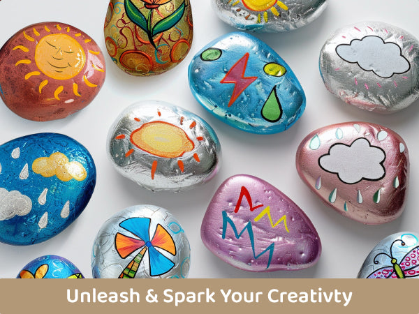 Foil Rock Painting Craft Kit