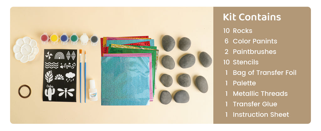 Foil Rock Painting Craft Kit