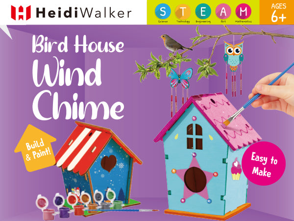 Bird House & Wind Chime Build and Paint Kit