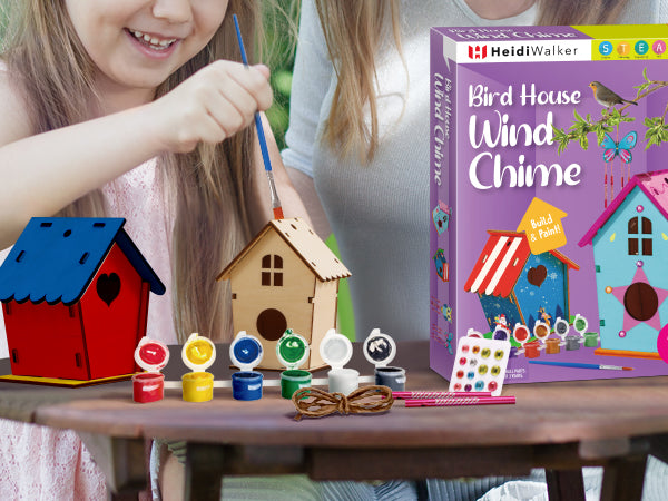 Bird House & Wind Chime Build and Paint Kit