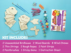 Bird House & Wind Chime Build and Paint Kit