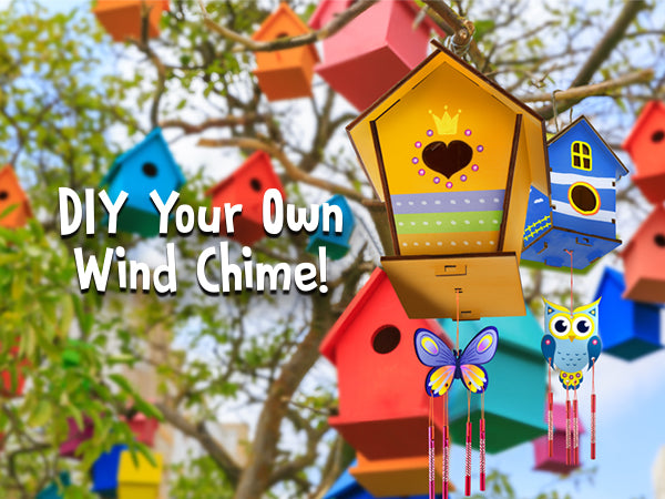 Bird House & Wind Chime Build and Paint Kit