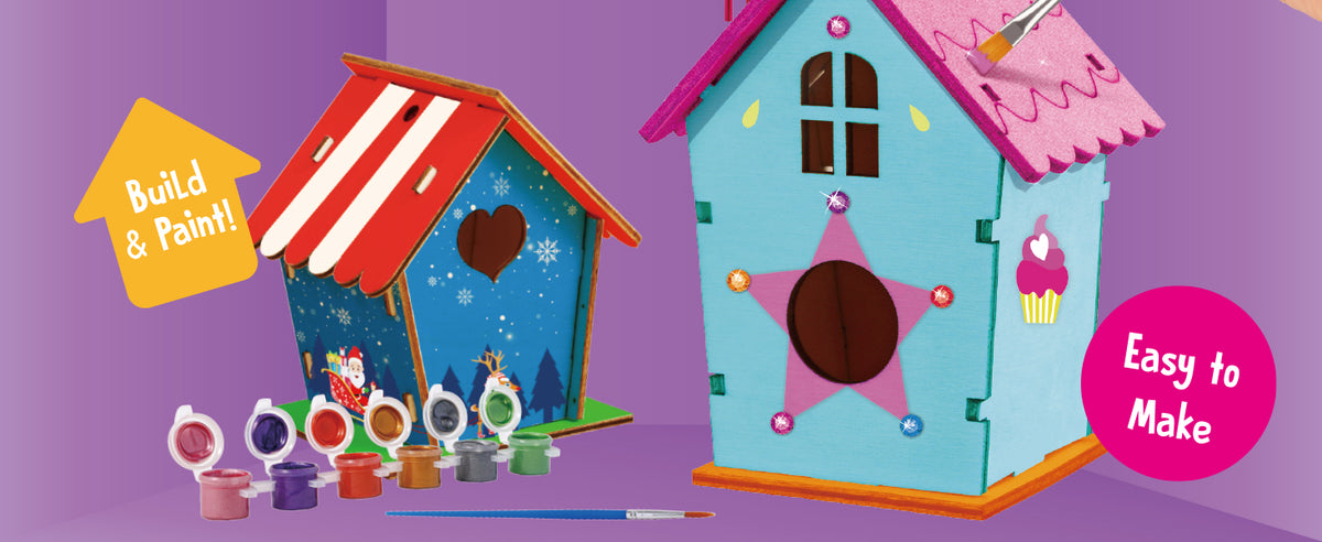 Bird House & Wind Chime Build and Paint Kit