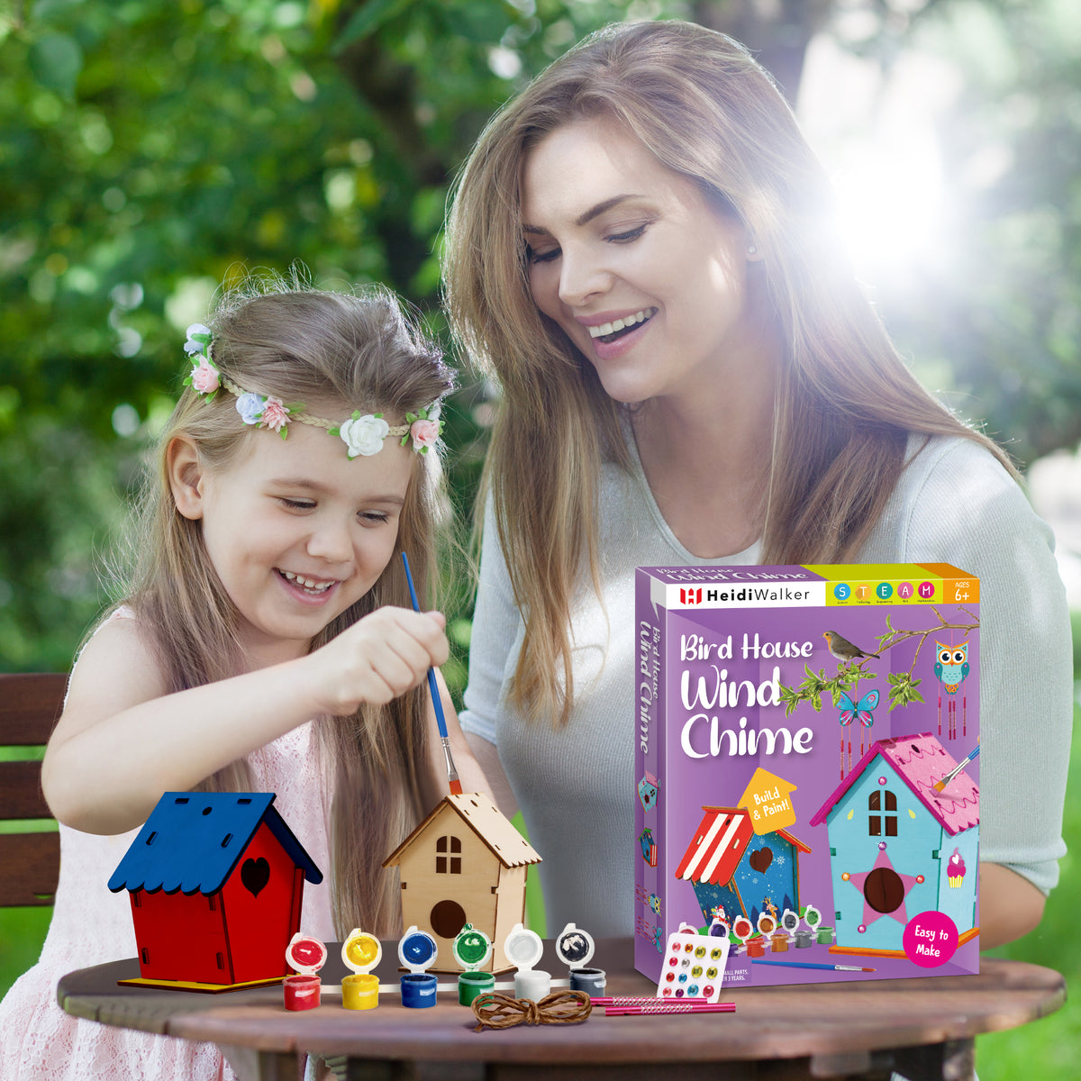 Bird House & Wind Chime Build and Paint Kit