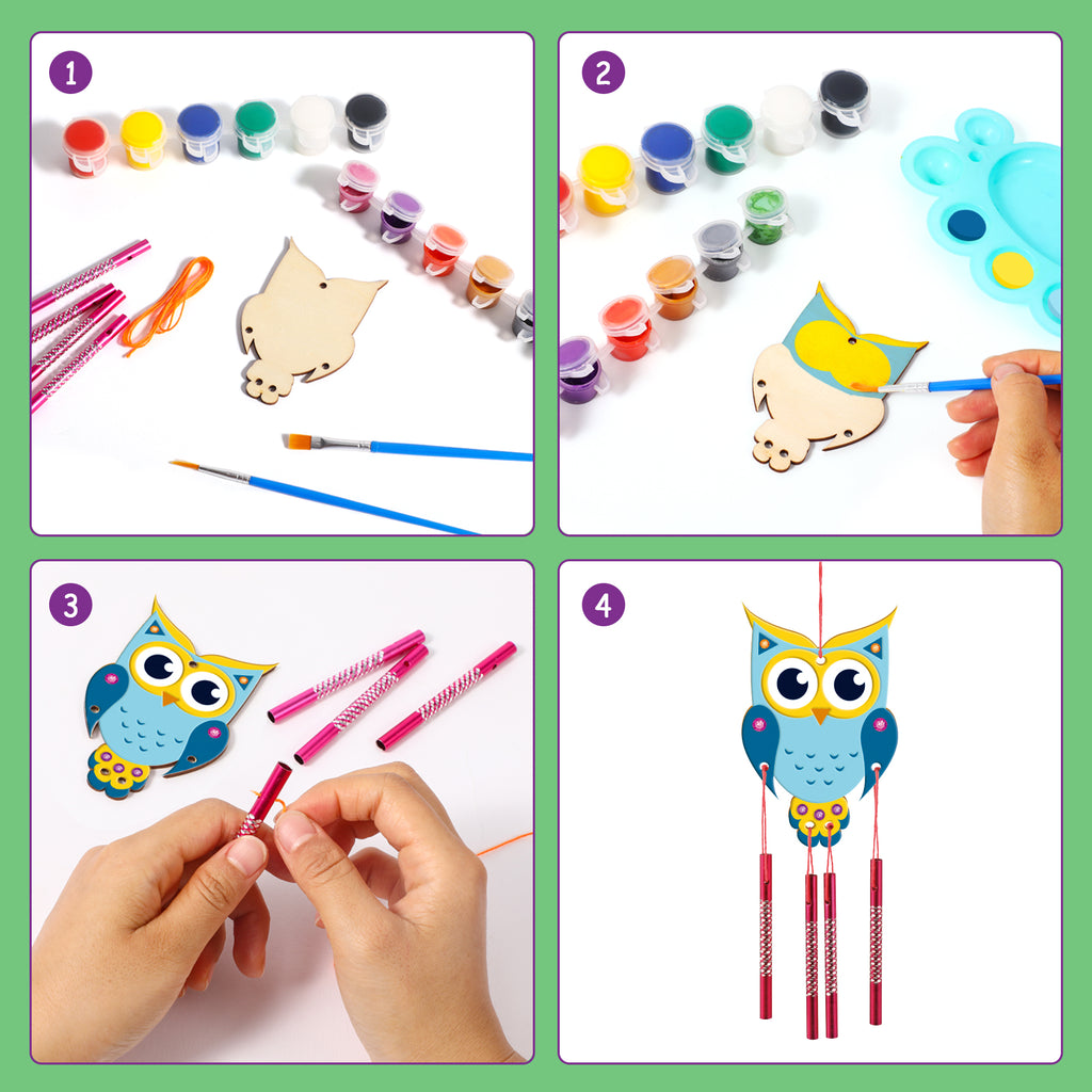 Bird House & Wind Chime Build and Paint Kit