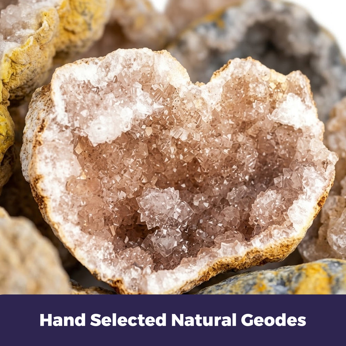 Break Open 3 Jumbo Geodes, Science Gift for Kids Ages 8-12