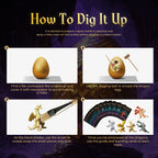 Gamerside Jumbo Dragon Dig Kit, 12 Unique Dragon Toys for Kids 6-12