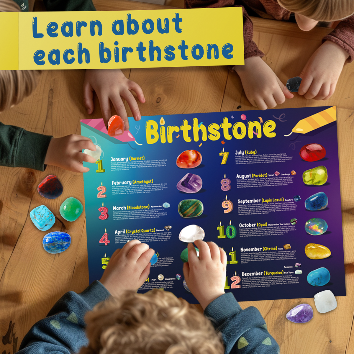 Birthstone Discovery Dig Kit – 12 Birthstones