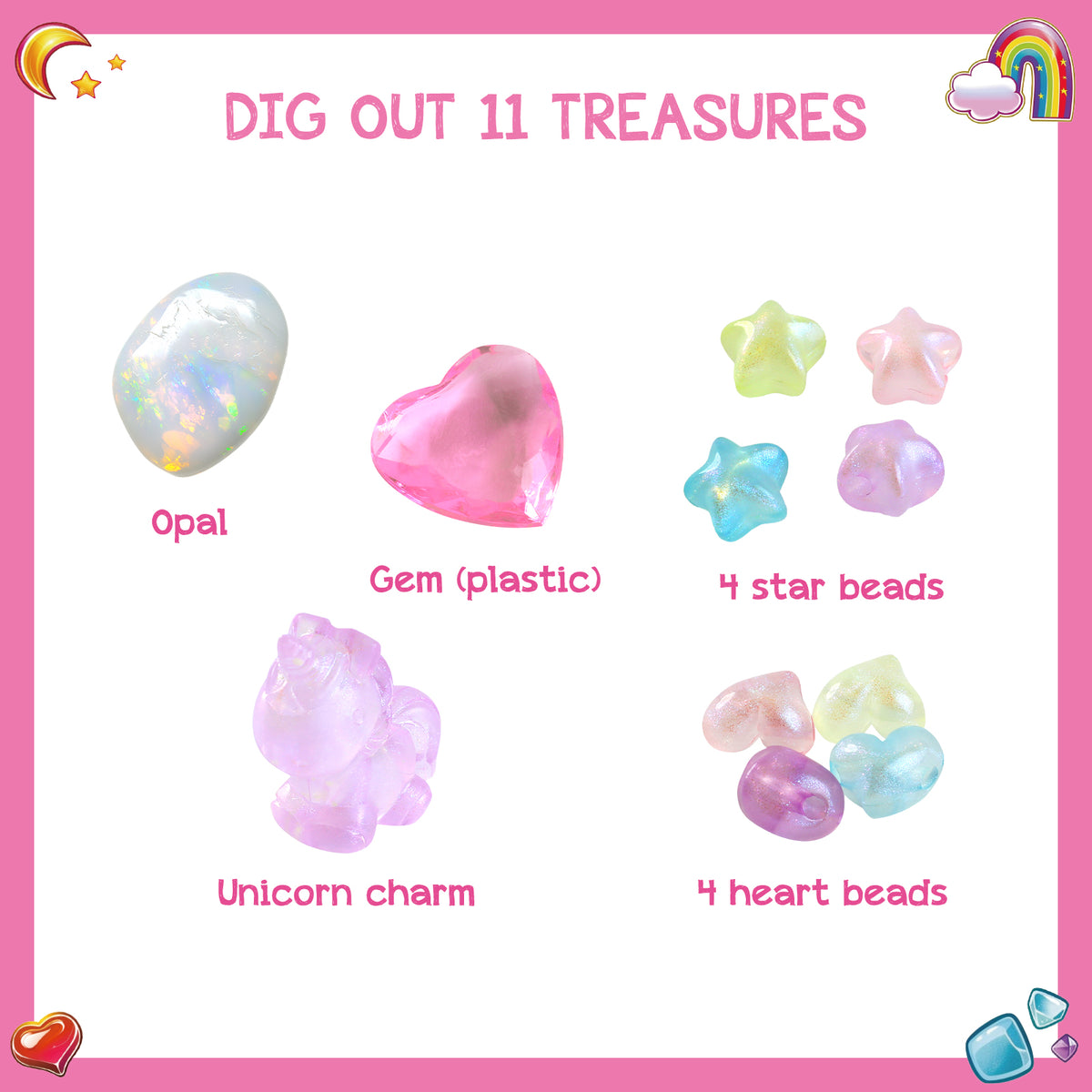 Unicorn Scavenger Hunt Dig & Seek Kit