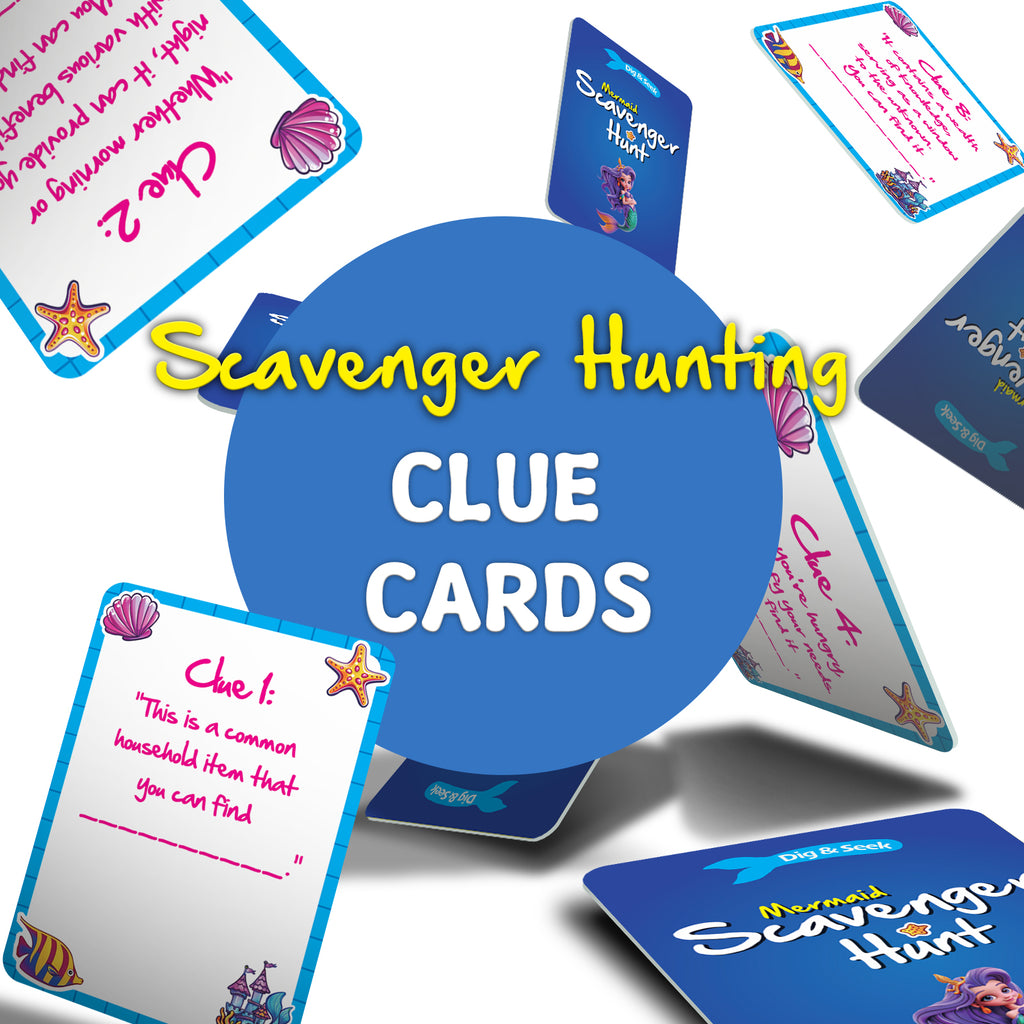 Mermaid Scavenger Hunt Dig & Seek Kit