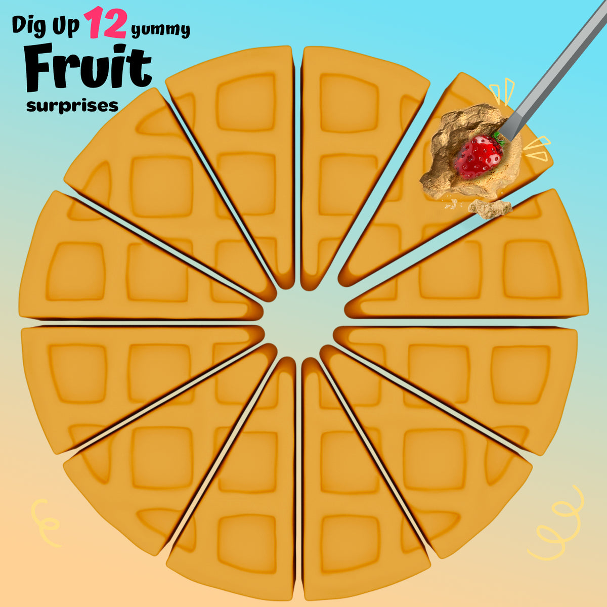 Waffles Dig Kit – 12 Fruit Surprises