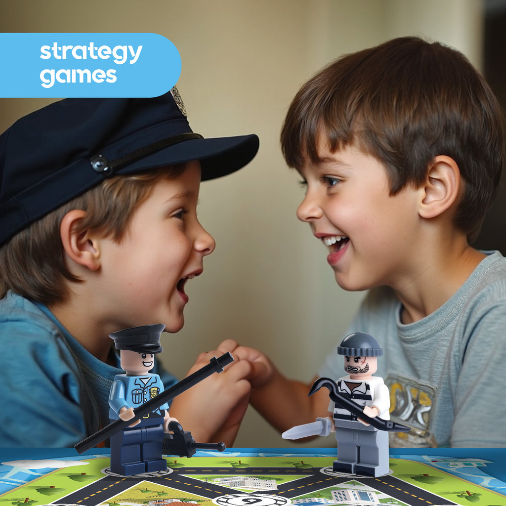 Cops & Robbers Dig & Build Strategy Game