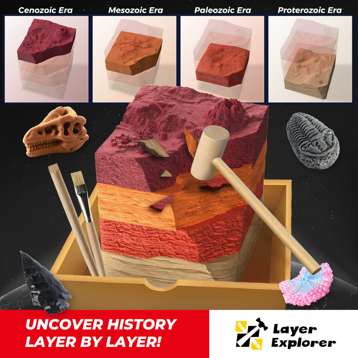 Paleontological Site Layer Explorer Dig Kit