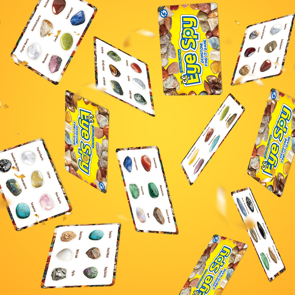 Gamerside Gem Stones 150+ Rocks Kit, STEM Kit with Bingo Game for Kids 6+