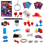 Gamerside Magic Kit for Kids Ages 6-12, 150+ Tricks with Book & Video Step-By-Step Guides, 5-Level Magic Progression, Wand, Cups, Coins & More, Birthday Christmas for Boys & Girls