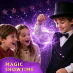 Gamerside Magic Kit for Kids Ages 6-12, 150+ Tricks with Book & Video Step-By-Step Guides, 5-Level Magic Progression, Wand, Cups, Coins & More, Birthday Christmas for Boys & Girls