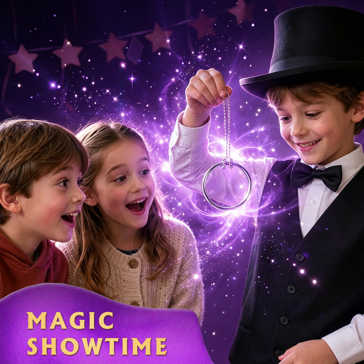 Gamerside Magic Kit for Kids Ages 6-12, 150+ Tricks with Book & Video Step-By-Step Guides, 5-Level Magic Progression, Wand, Cups, Coins & More, Birthday Christmas for Boys & Girls