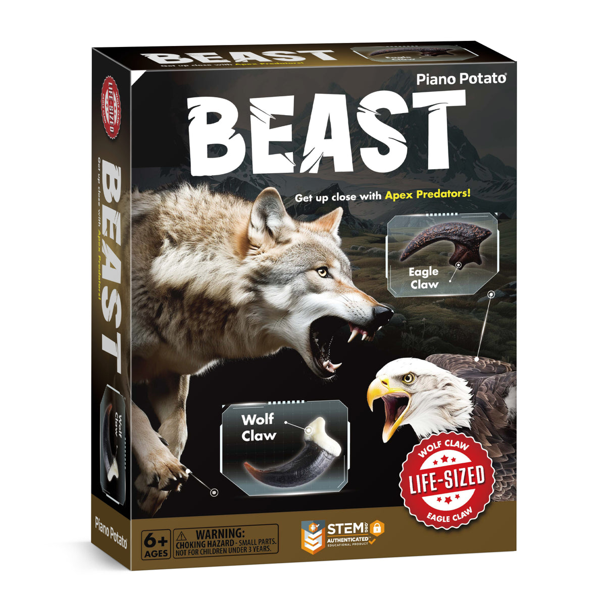 Piano Potato Beast Predator Kit – Life-Size Wolf & Eagle Claws