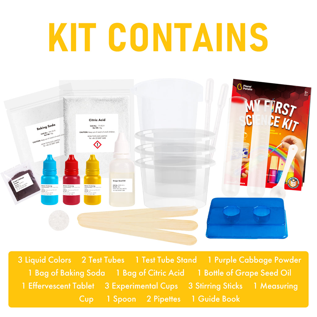 Piano Potato My First Science Kit – 7 Color Experiments for Kids