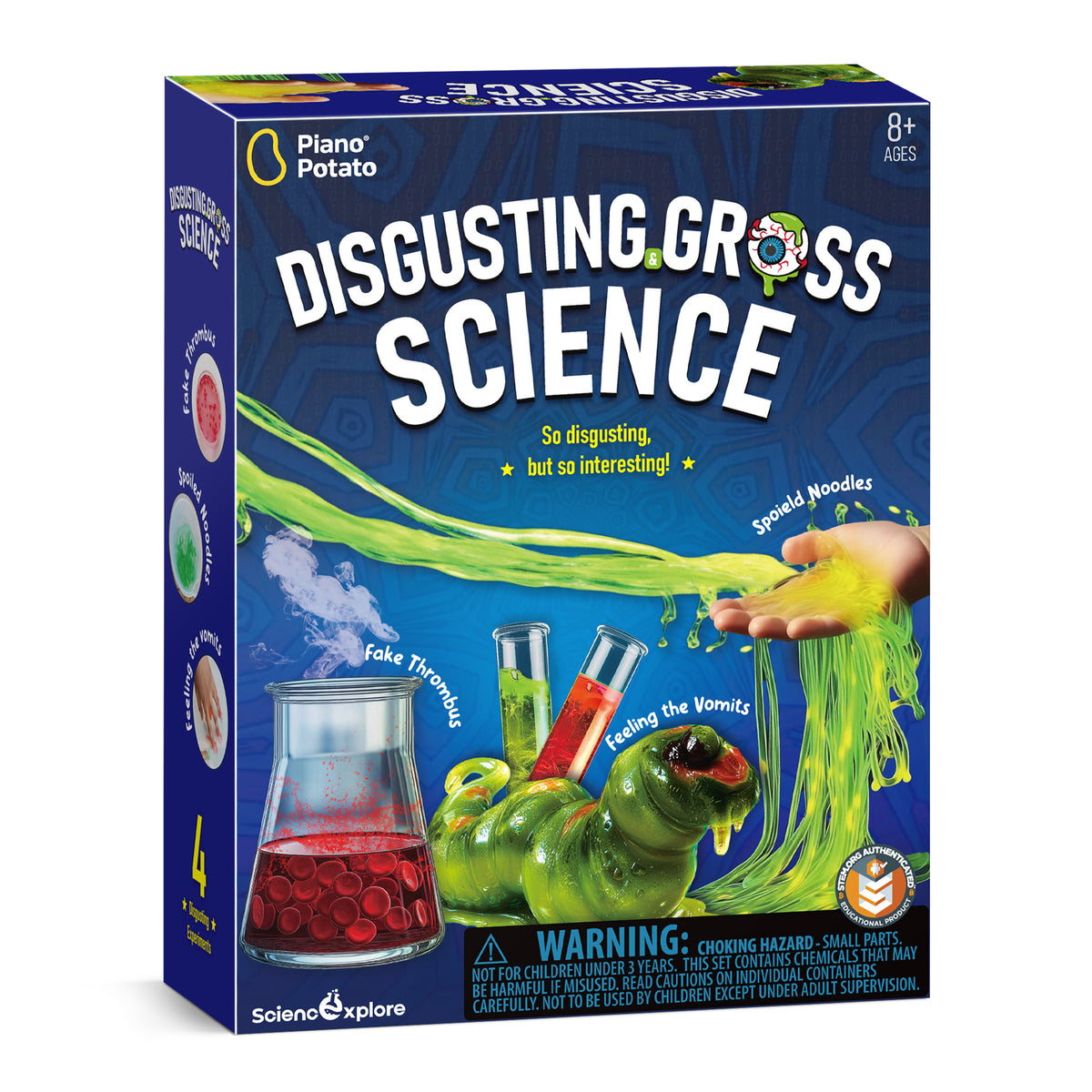 Piano Potato Disgusting & Gross Science Kit – Slime, Fake Blood & Gross STEM Experiments