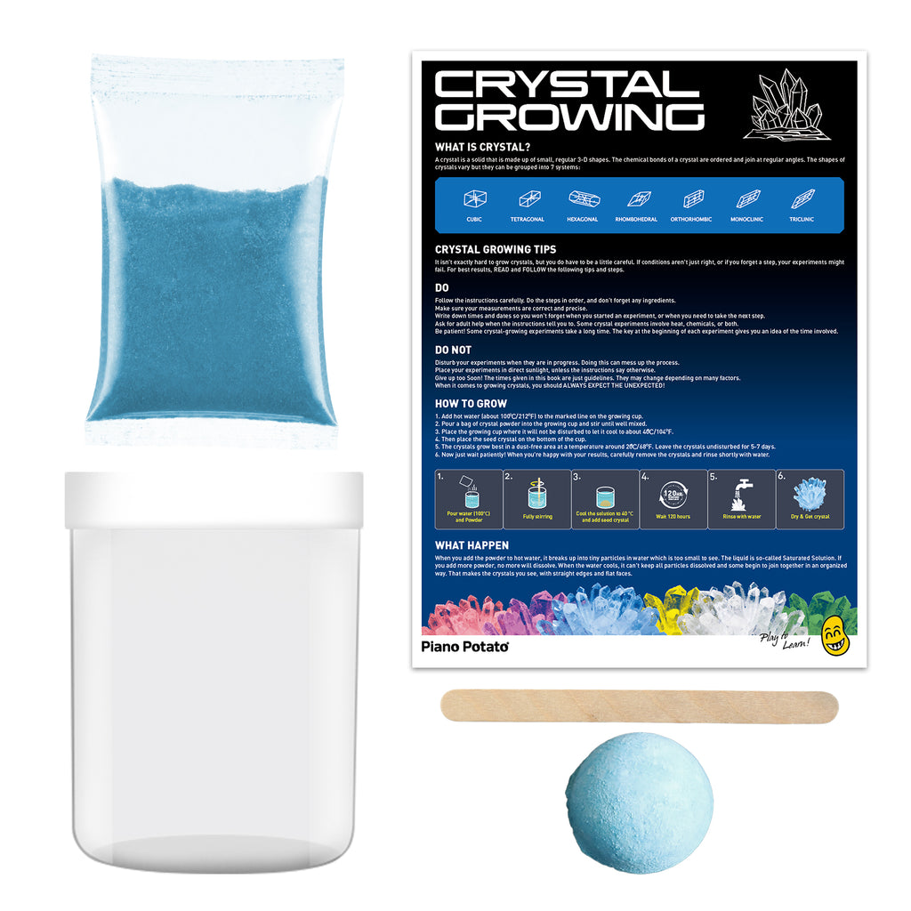 Piano Potato Crystal Growing Kit – Blue Crystal