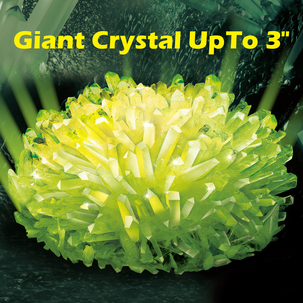 Piano Potato Jumbo Glow-in-the-Dark Crystal Growing Kit – Giant 3-Inch STEM Science Experiment