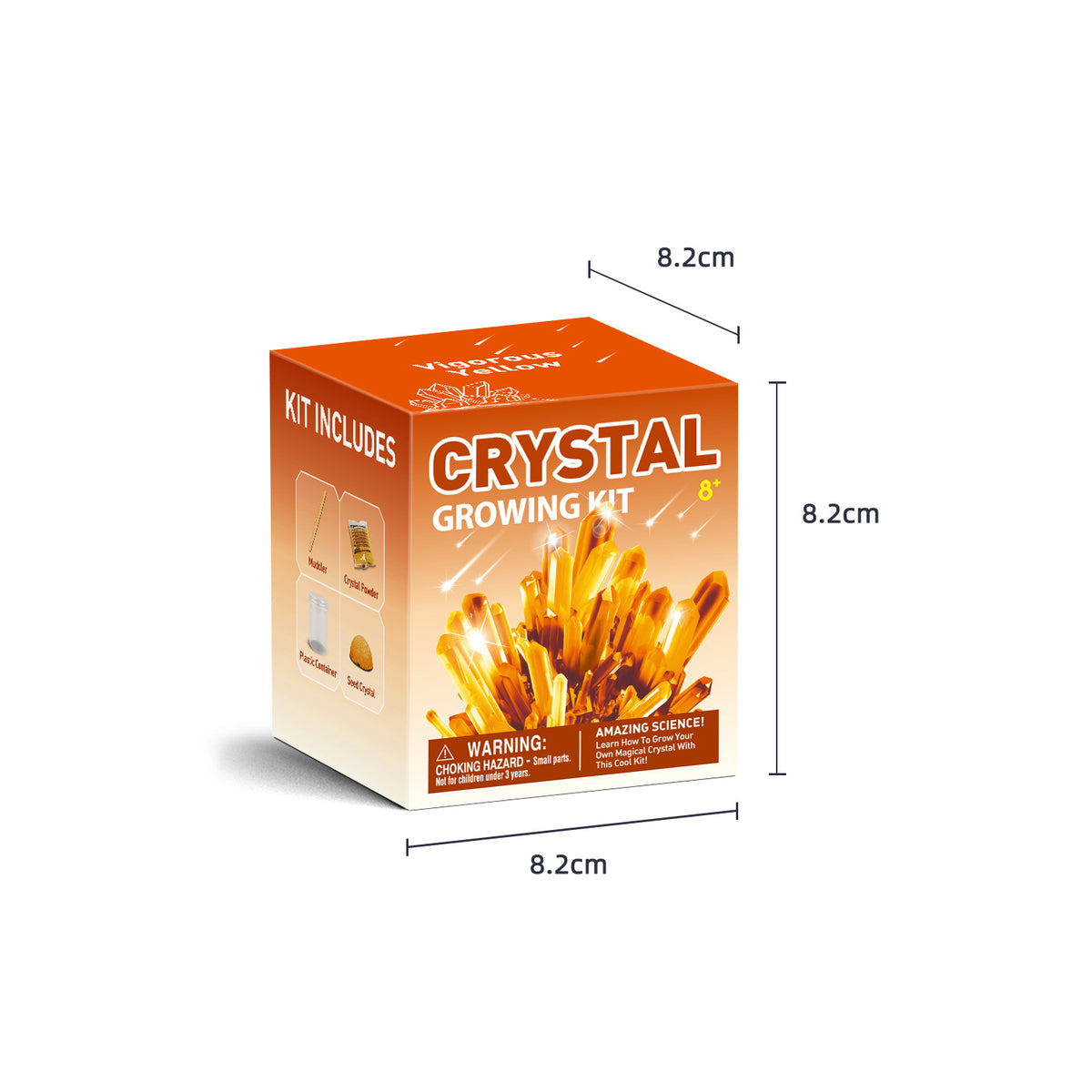 Piano Potato Crystal Growing Kit – Orange Crystal