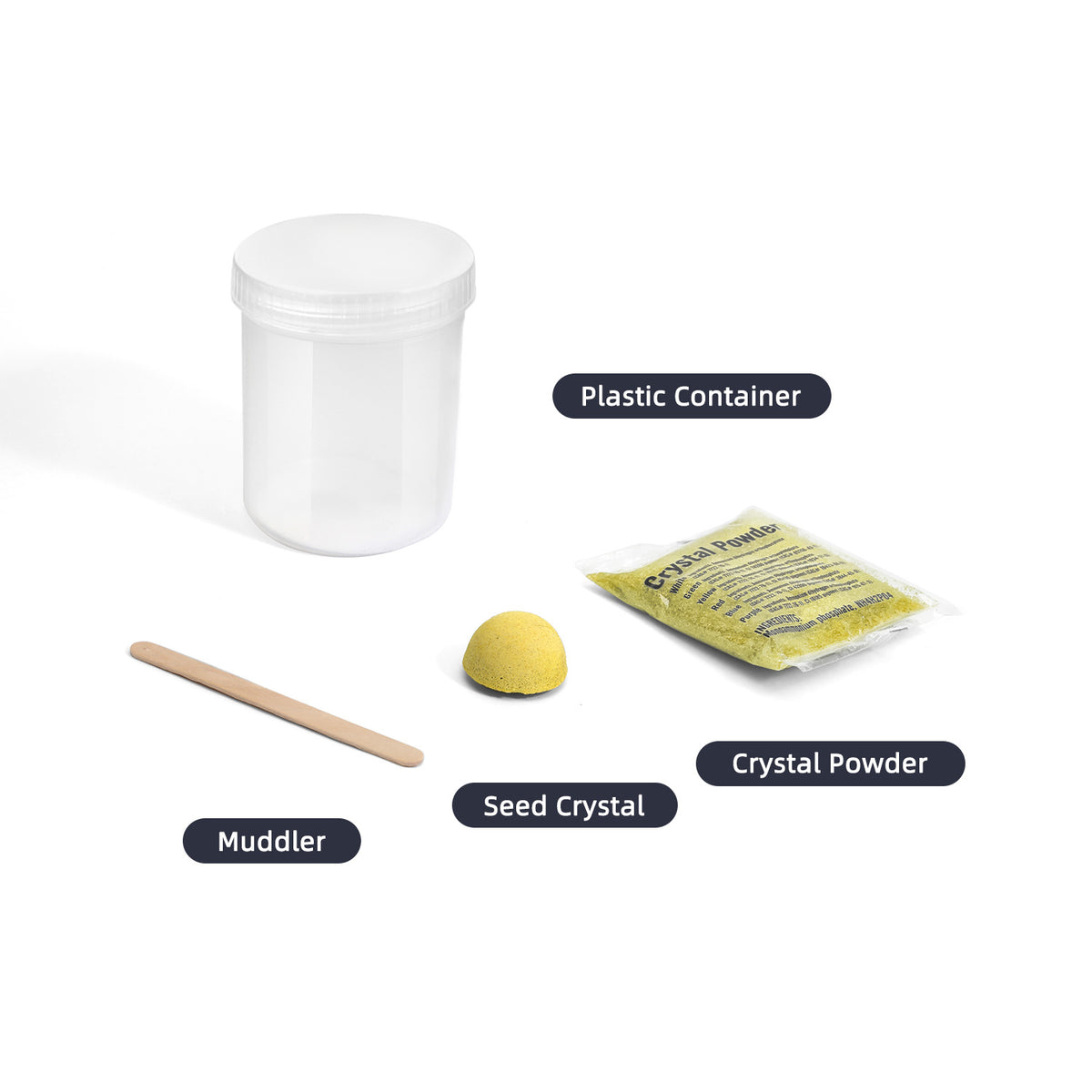 Piano Potato Crystal Growing Kit – Orange Crystal
