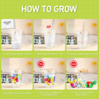 Piano Potato Crystal Animals Terrarium Kit - 12 Crystal Shapes with LED Light