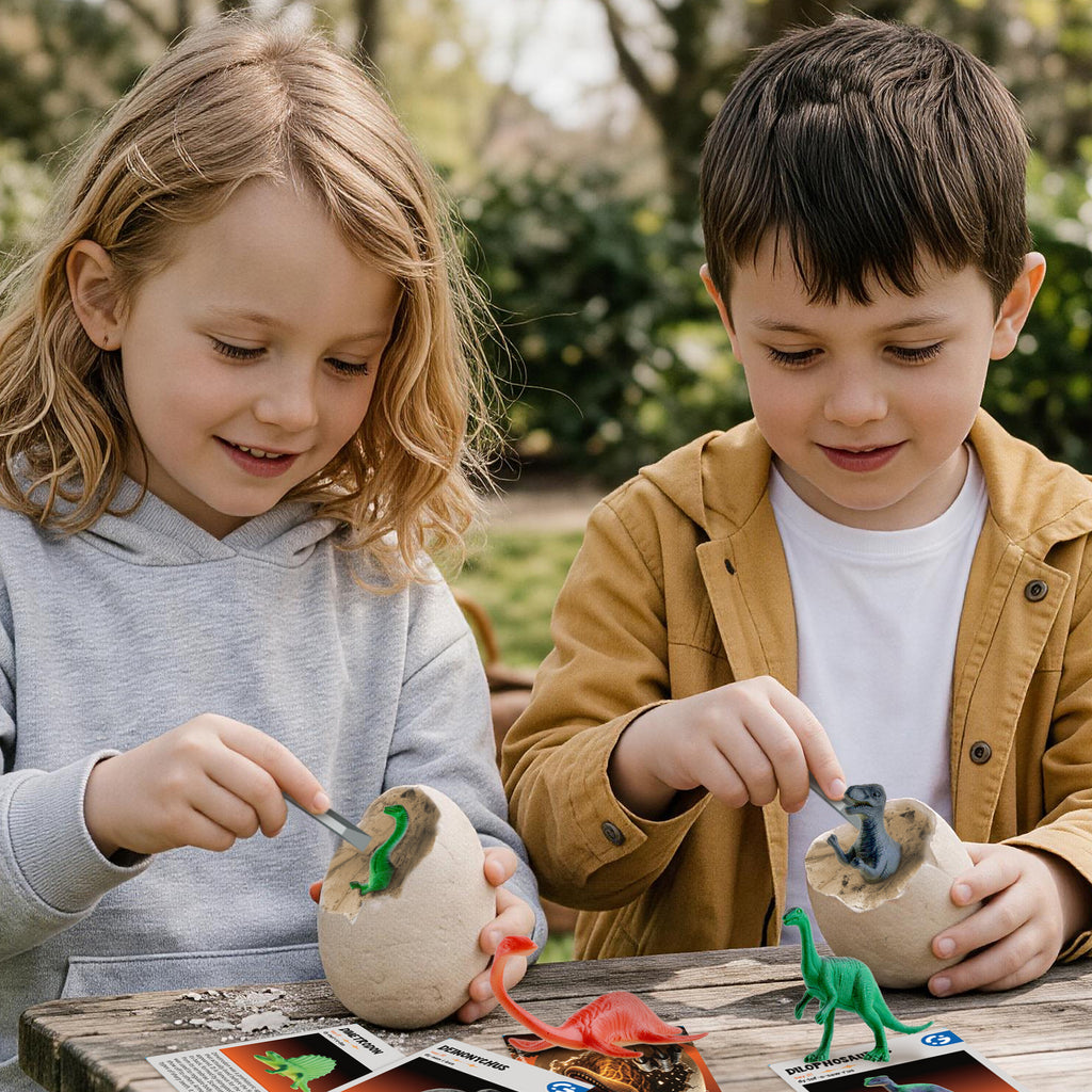 Gamerside 24 Dinosaur Eggs Dig Kit - STEM Excavation Party Set