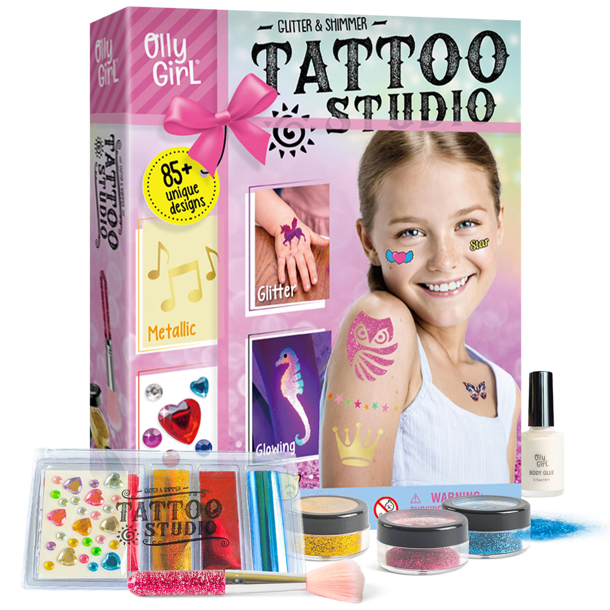 OllyGirl Glitter & Shimmer Tattoo Studio – 85+ Designs