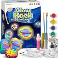 HeidiWalker Glow-in-the-Dark Rock Painting Kit – Kids Arts & Crafts Set