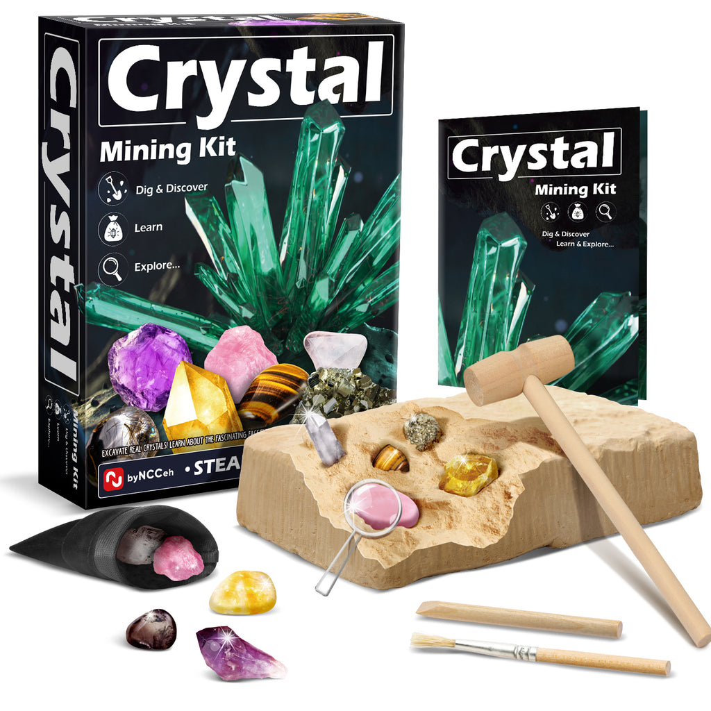 Crystal Dig Kit – 8-Crystal Discovery Excavation Set