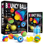 Gamerside DIY Glow Bouncy Ball Making Kit, 5 Colors & 4 Molds