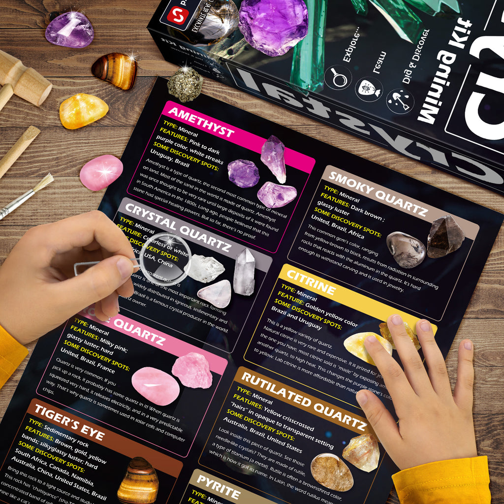 Crystal Dig Kit – 8-Crystal Discovery Excavation Set
