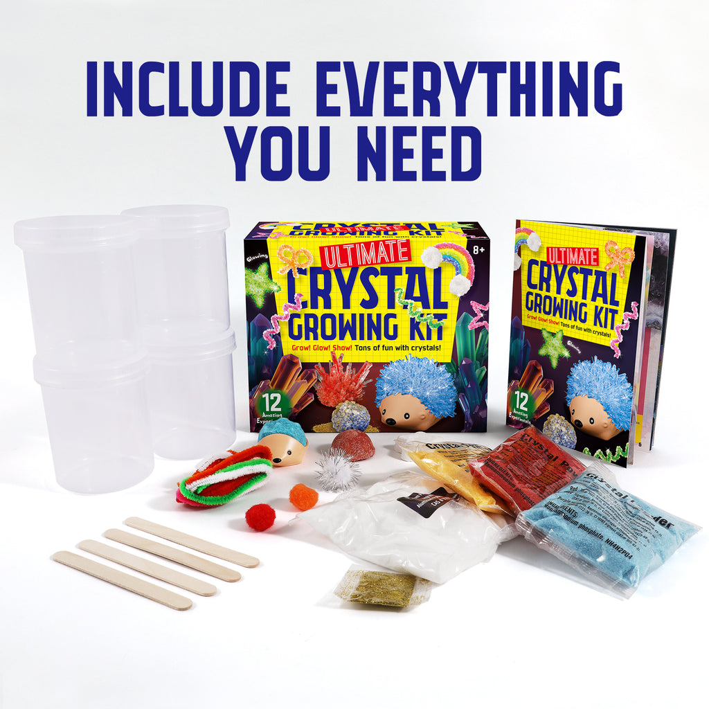 Piano Potato Crystal Growing Kit - 12 Crystal Shapes STEM Science Set