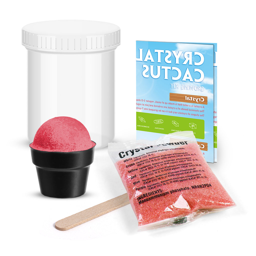 Piano Potato Crystal Cactus Growing Kit – Red Crystals, Ages 8+