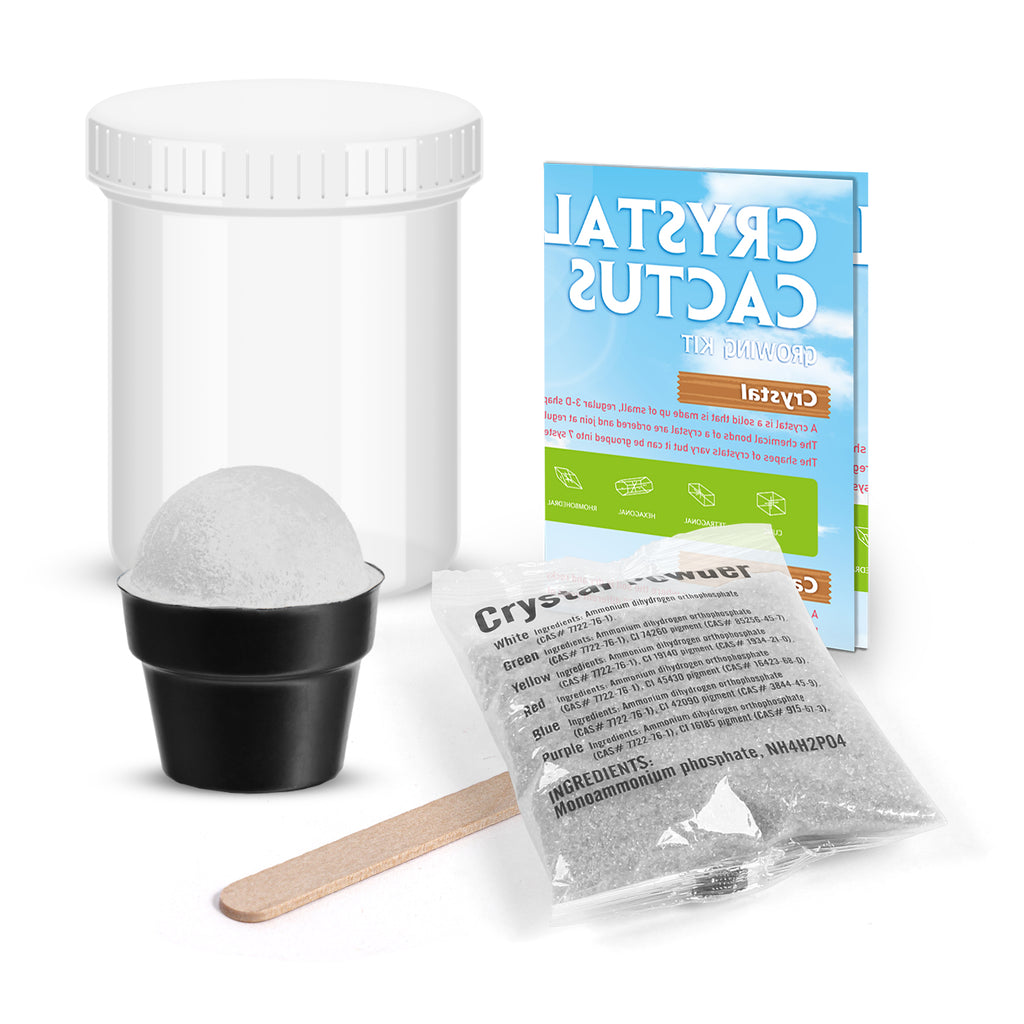 Piano Potato Crystal Cactus Growing Kit – Clear Crystals, Ages 8+