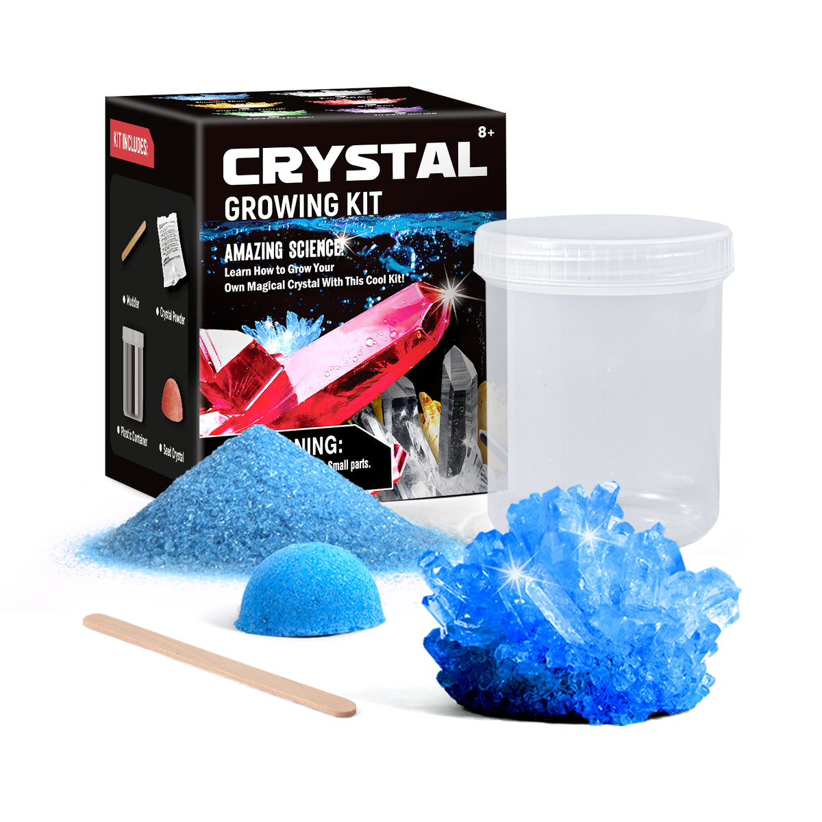 Blue Crystal Growing Kit – STEM Science Experiment