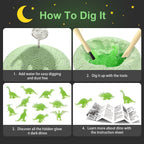Glow-in-the-Dark Dinosaur Egg Dig Kits – 12 Pack