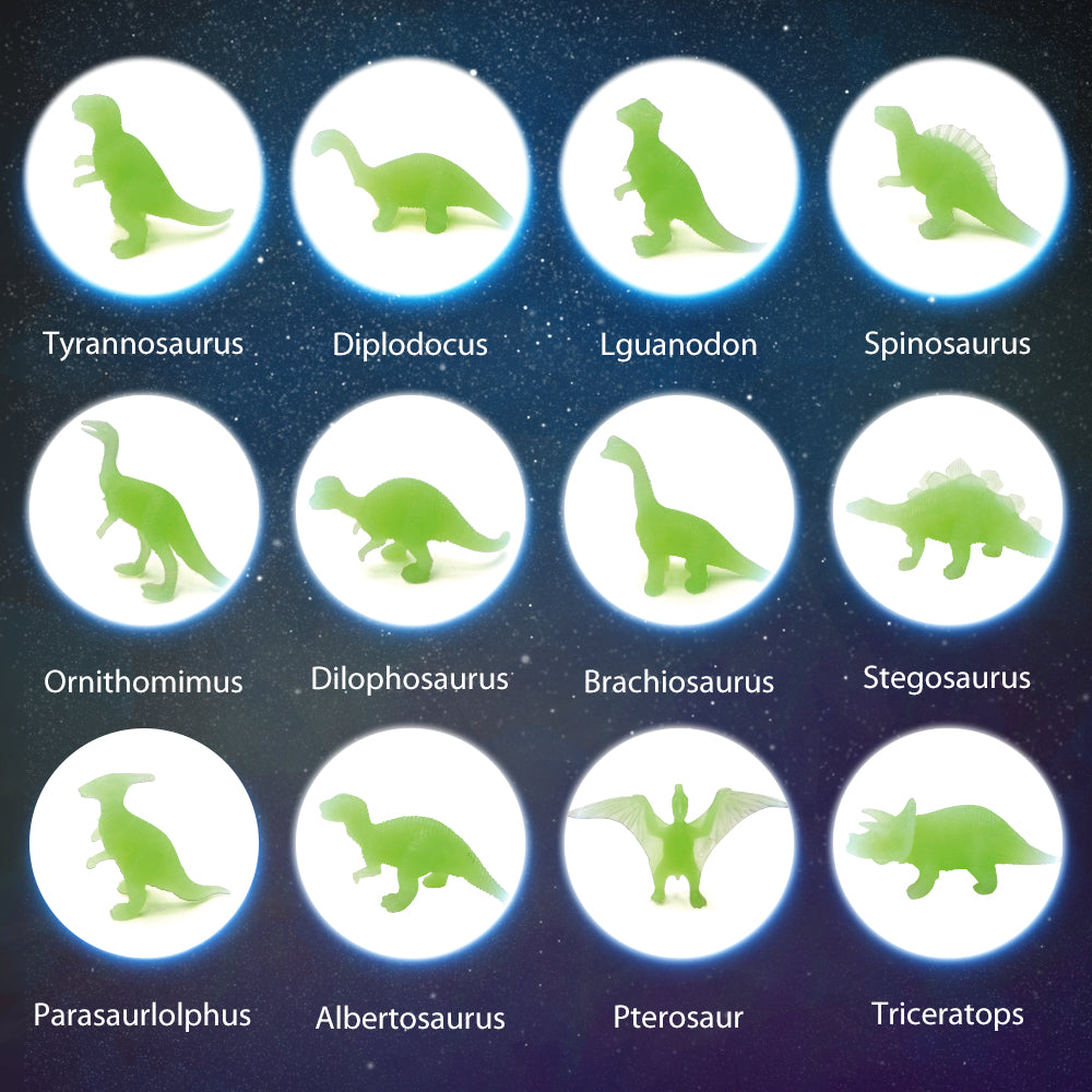 Glow-in-the-Dark Dinosaur Egg Dig Kits – 12 Pack