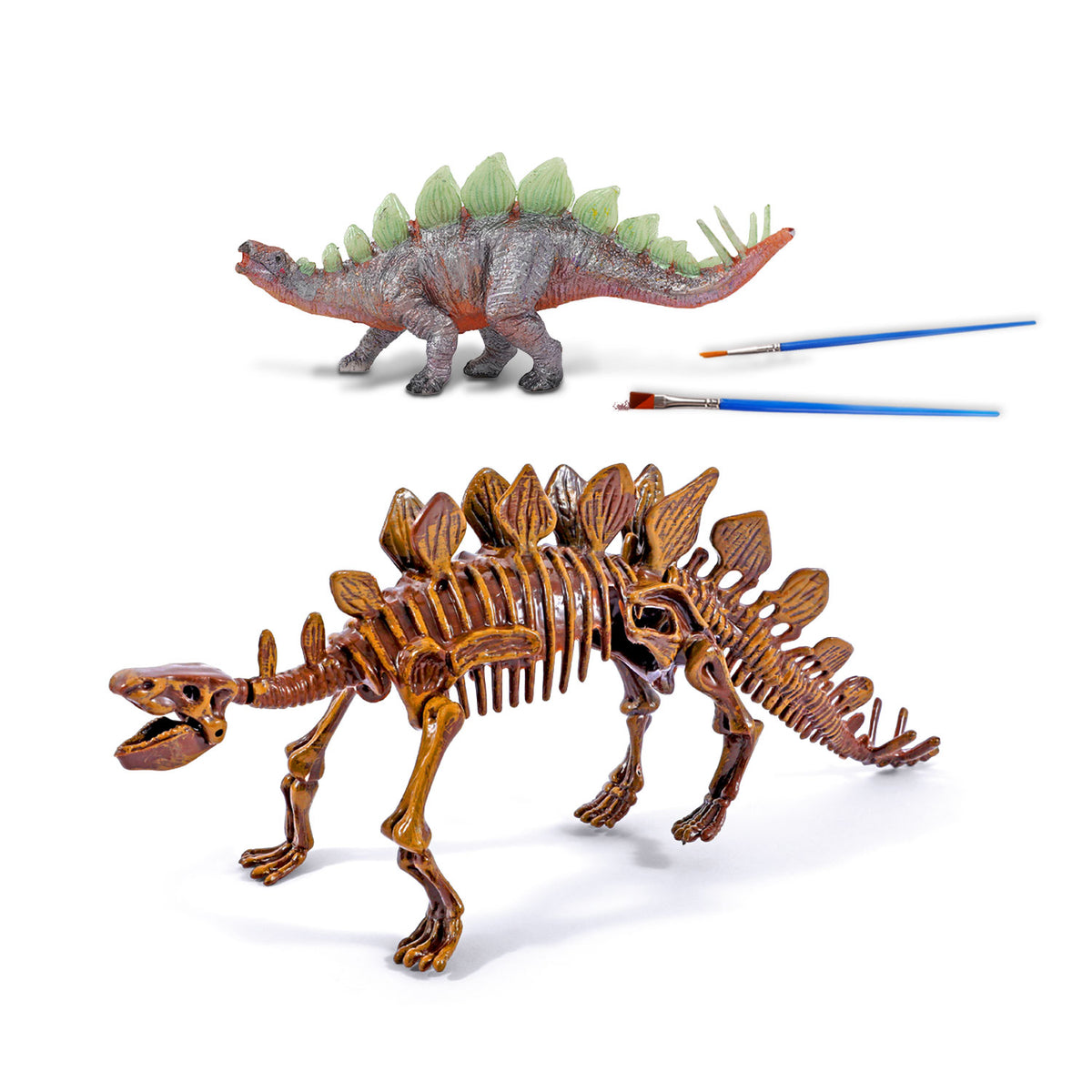 Piano Potato Stegosaurus Dinosaur Dig & Paint Kit – 2-in-1 Excavation Activity