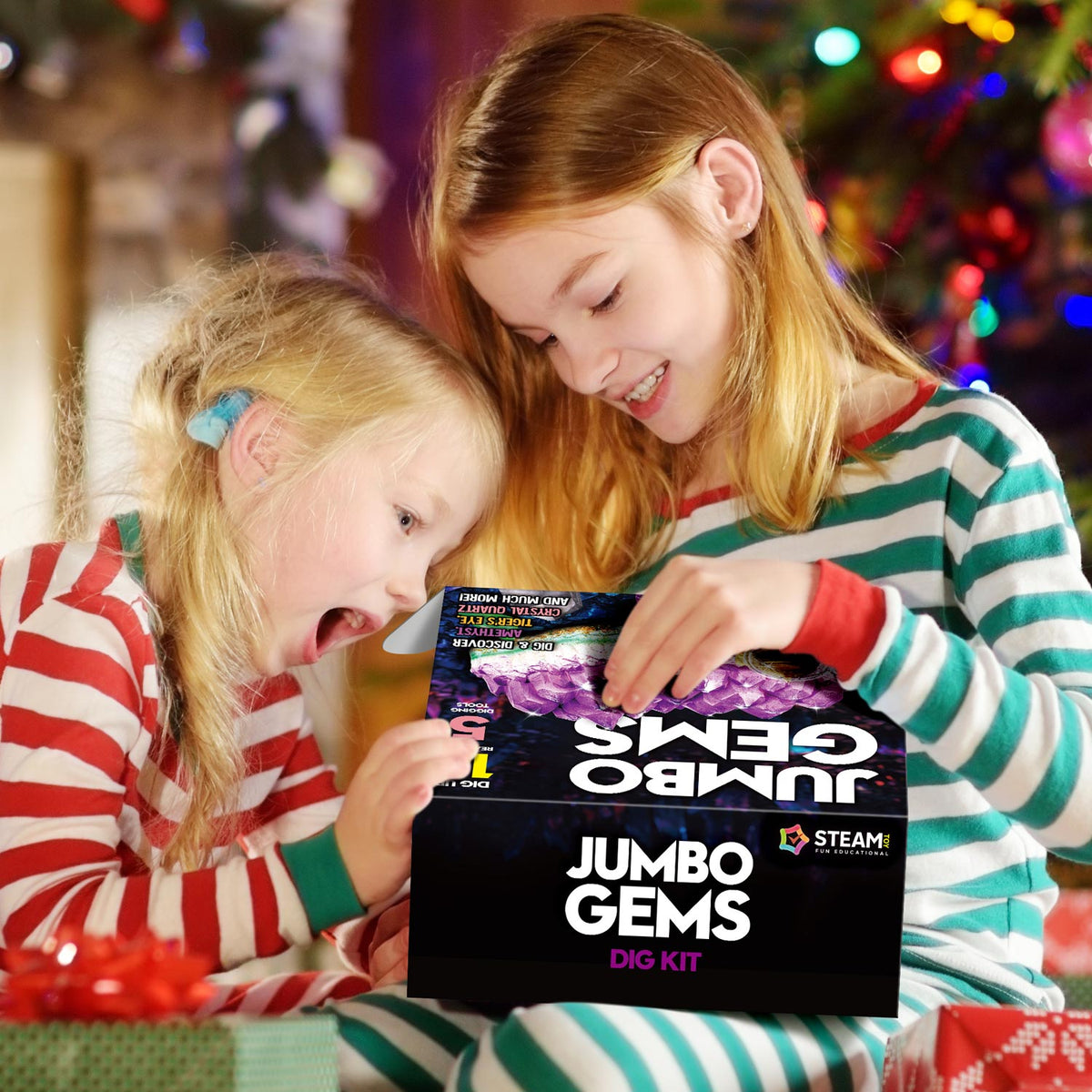 Jumbo Gems Dig Kit – 18 Real Gems