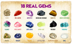 Jumbo Gems Dig Kit – 18 Real Gems