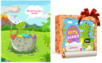 Dino Bath Bombs for Kids – 6 Egg Fizz Bombs + T-Rex Bonus